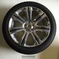 OUT OF STOCK!! Range Rover L405 21'' Style 706 High Gloss Polished 7 Spoke Alloy Wheels & Tyres